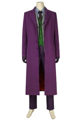 The Dark Knight Batman Joker Clown Purple Coat Cosplay Men Halloween Costume - ACcosplay